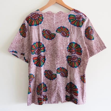 African batik unique neck-hole tops
