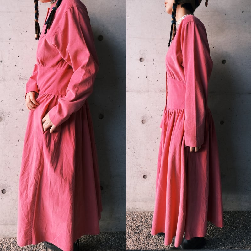 corduroy flare dress | e s k i .