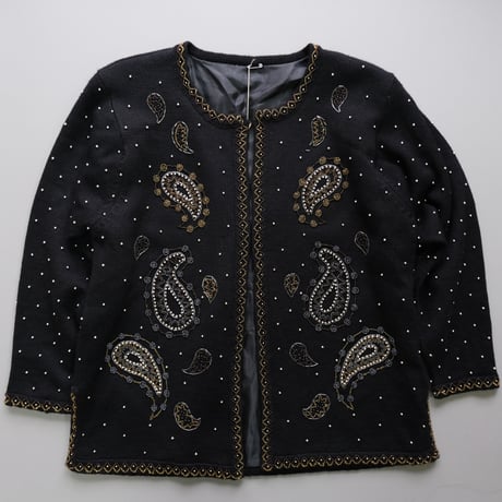 beaded embroidery cardigan