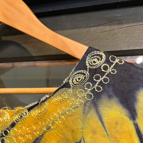 tie-dye embroidery dress