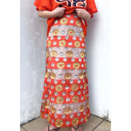 70s special vtg / tulle long dress