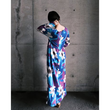70s flower dress