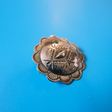 navajo / concho brooch