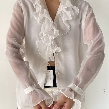 〜70s frill blouse