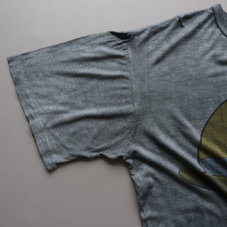 over dye tee / black