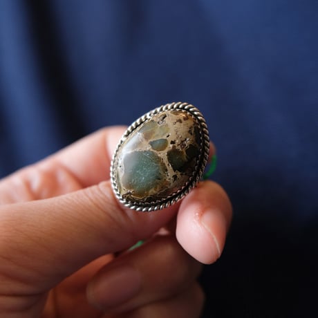 green jasper ring