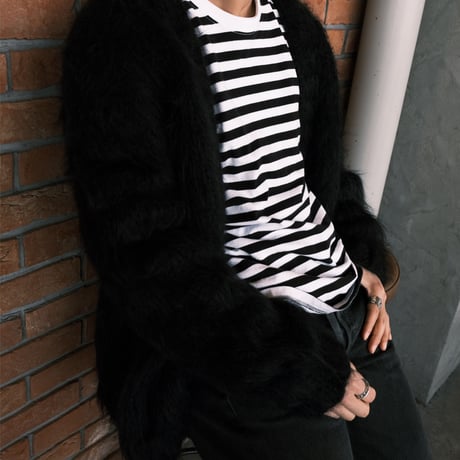 "BAA COSTUME MFG." / king mohair sweater / black