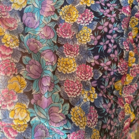 70s〜 Vera mont/floral print cami dress