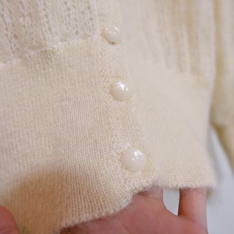 mohair mix knit cardigan