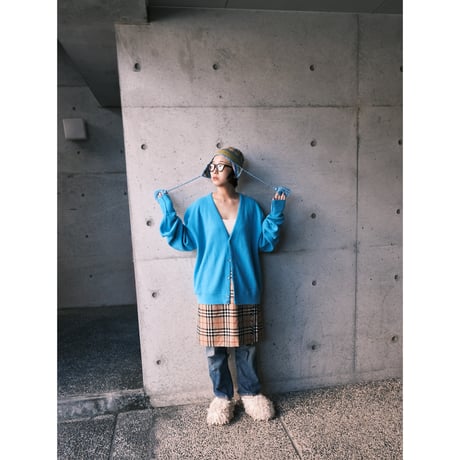Burberrys / wool check skirt