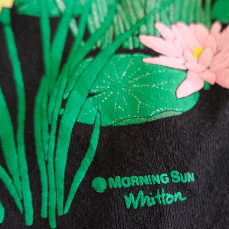 flower print sweat with collar