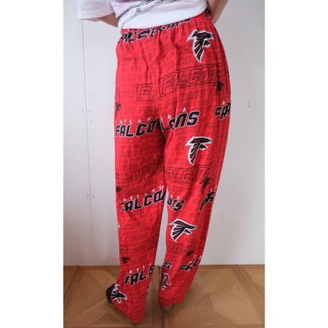 "FALCONS" easy pants / red