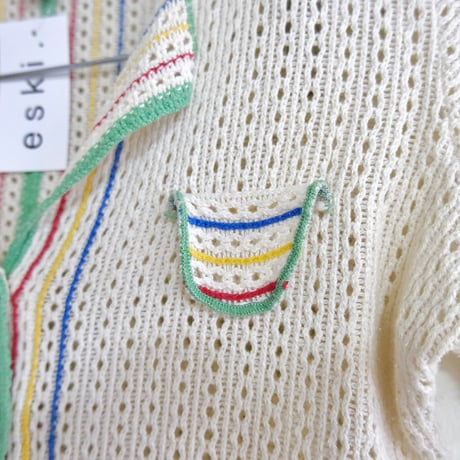 60-70s vintage / cotton knit shirts
