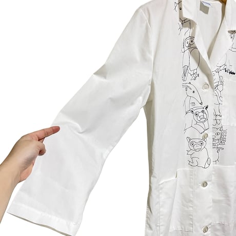 eski. × 画楽 / hand drawn coat