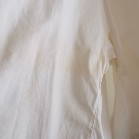 antique smock with smily hairpins