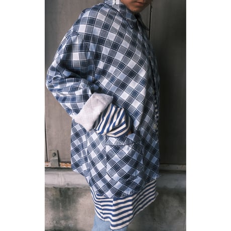 made in France / check pajama shirt