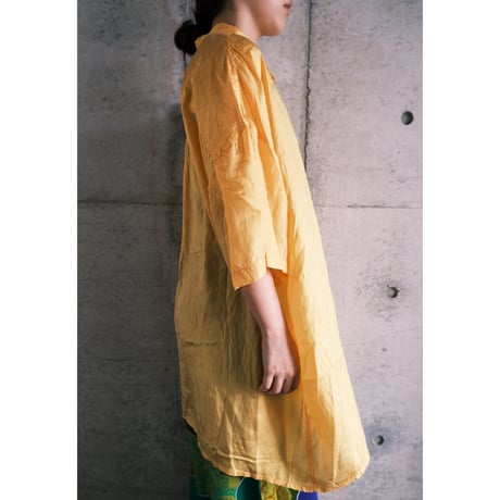 S/S silk shirt / "yellow"