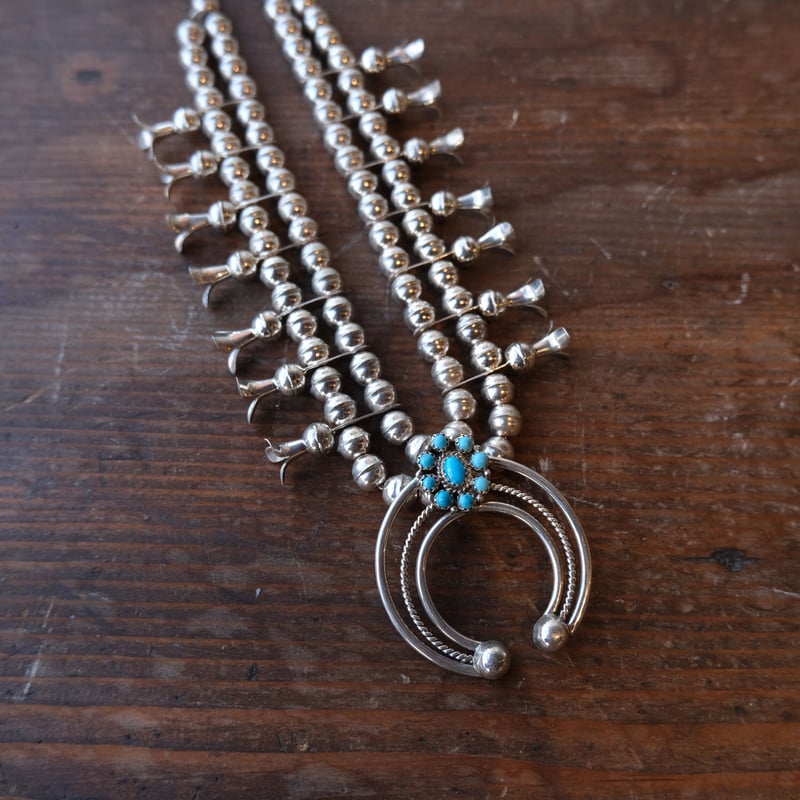 LeonKurley/squash blossom naja necklace/navajo