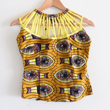 African batik designed halter tops