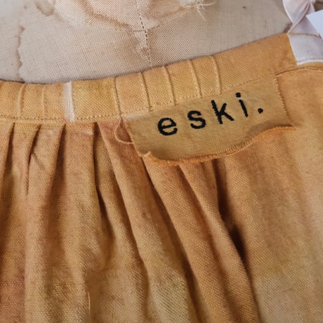 eski.  original dress / overdye "pink × ocher"
