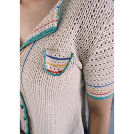 60-70s vintage / cotton knit shirts