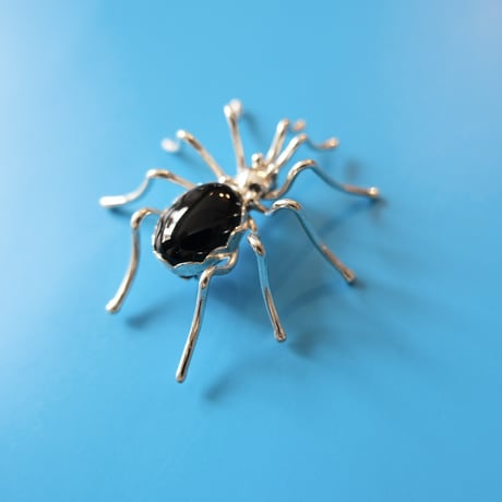 Indian jewelry/ “spider” silver brooch