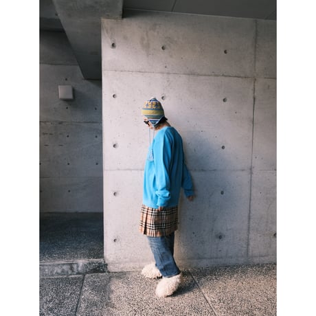 LACOSTE / acryl knit cardigan
