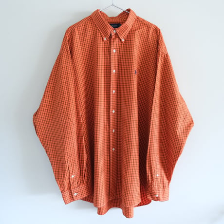 RalphLauren / orange check shirts