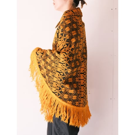 embroidery poncho