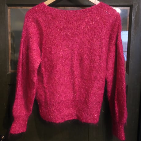 pink glitter knit