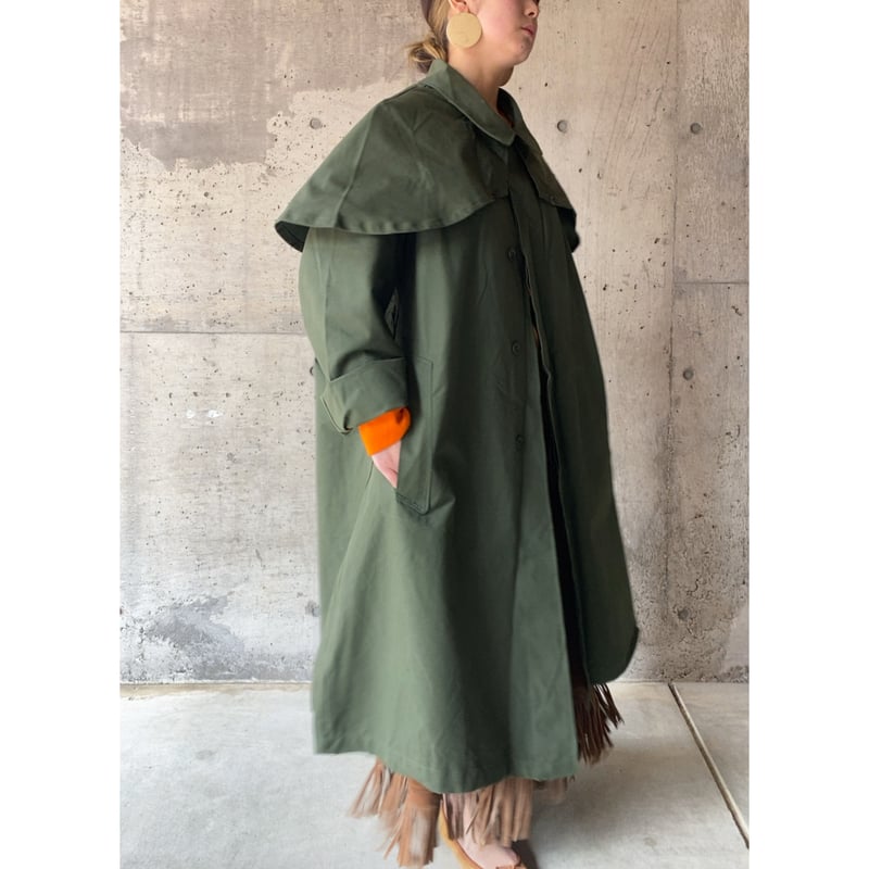 French military dead stock cape coat