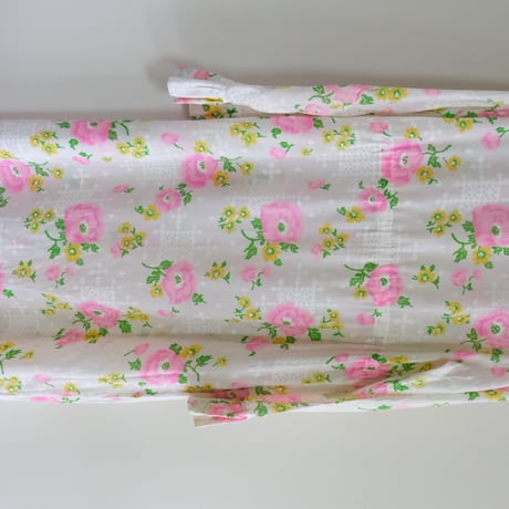〜70's flower print frill dress