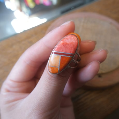 navajo / Harold Smith / Inlay ring