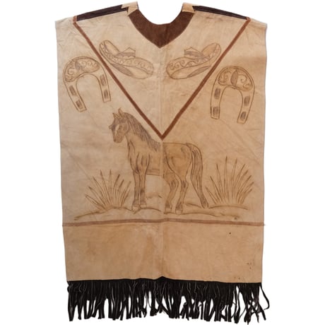 leather poncho