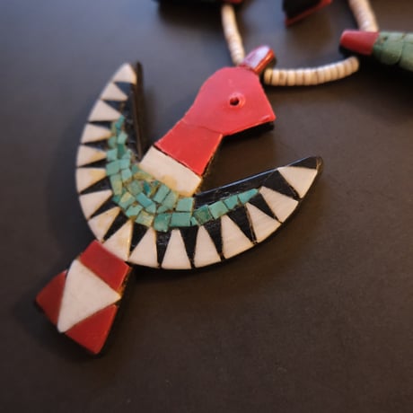 Santo Domingo/ "battery bird" necklace