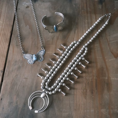 navajo "PhillGarcia" / squash blossom naja necklace