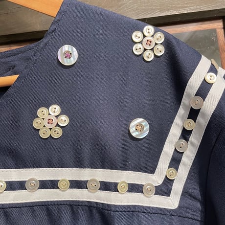 eski. remake / Croatian army sailor tops with "button flower"