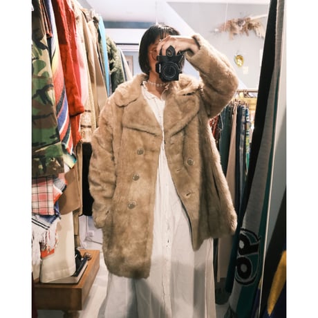 70s fake fur coat