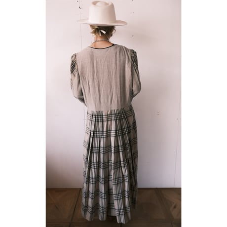 tyrol dress / beige check