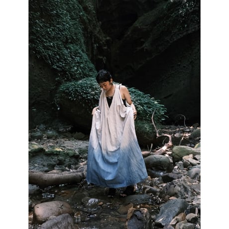 eski.  original dress / overdye "plain×blue"