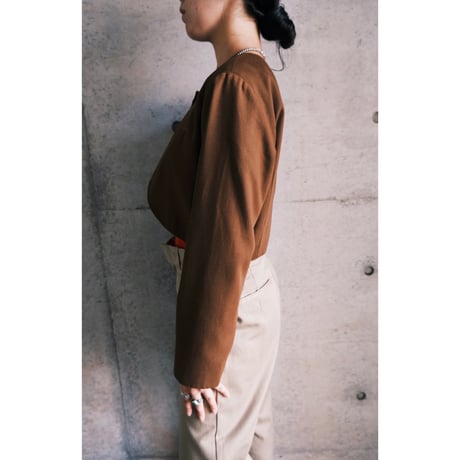 bolero jacket “brown”