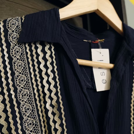 〜60s vintage dress / navy