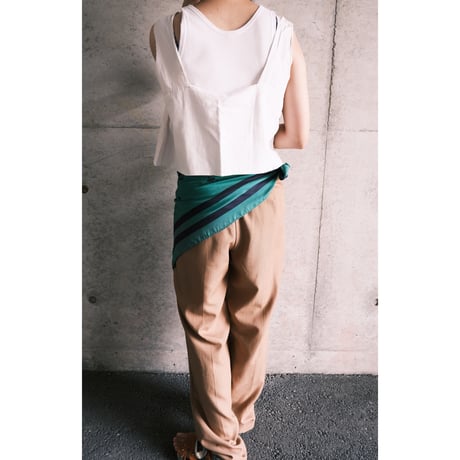 2 tuck pants / beige