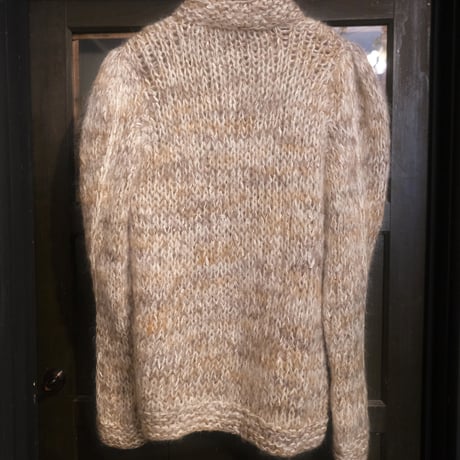 hand knit cardigan / mix color