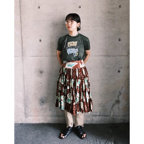 over dye tee shirt “khaki”