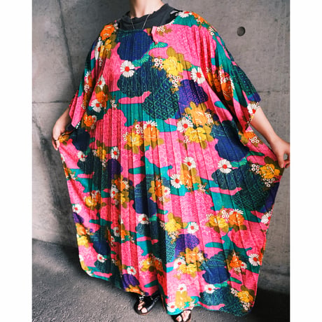 flower poncho dress
