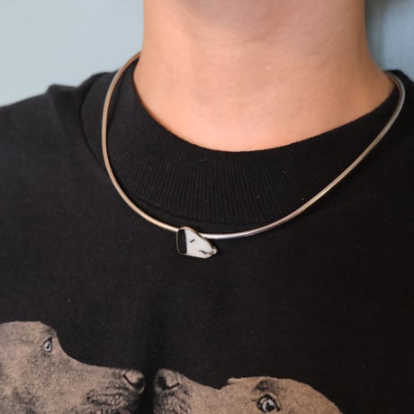 all silver plane choker