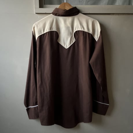 〜70s western shirt /brown