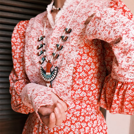 Santo Domingo/ "battery bird" necklace