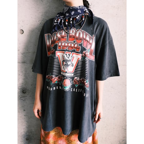 bandanna with fringe beads "navy"